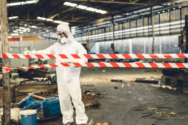 Professional Biohazard Cleanup technician working in Gardnerville, NV